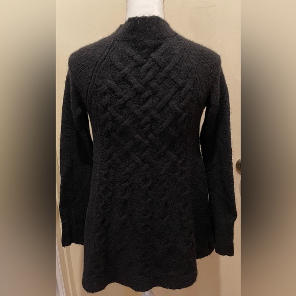 Free People Black Button Down Sweater Size S/P Color Black - Picture 2 of 7